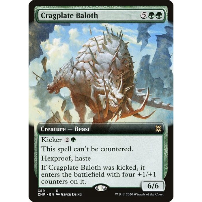 Magic: The Gathering Cragplate Baloth (Extended Art) (359) Near Mint
