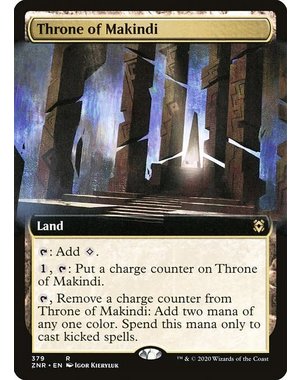 Magic: The Gathering Throne of Makindi (Extended Art) (379) Lightly Played Foil