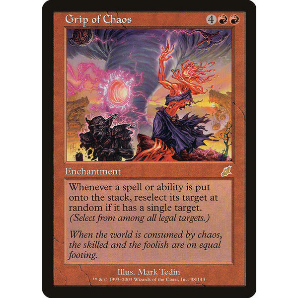 Magic: The Gathering Grip of Chaos (098) Moderately Played