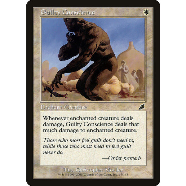 Magic: The Gathering Guilty Conscience (017) Moderately Played