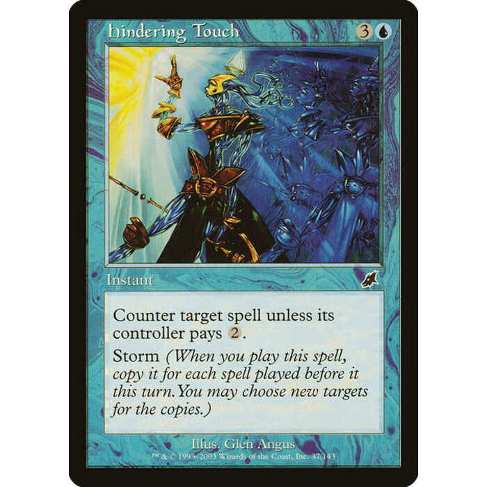 Magic: The Gathering Hindering Touch (037) Lightly Played