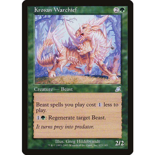 Magic: The Gathering Krosan Warchief (123) Heavily Played