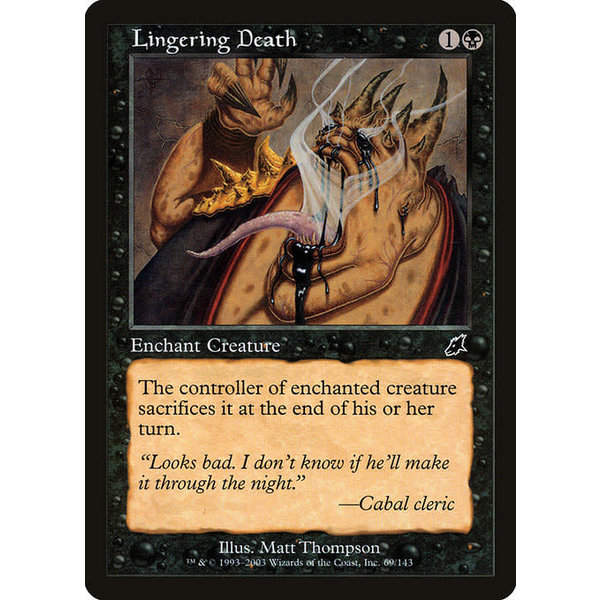 Magic: The Gathering Lingering Death (069) Moderately Played