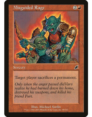 Magic: The Gathering Misguided Rage (099) Lightly Played