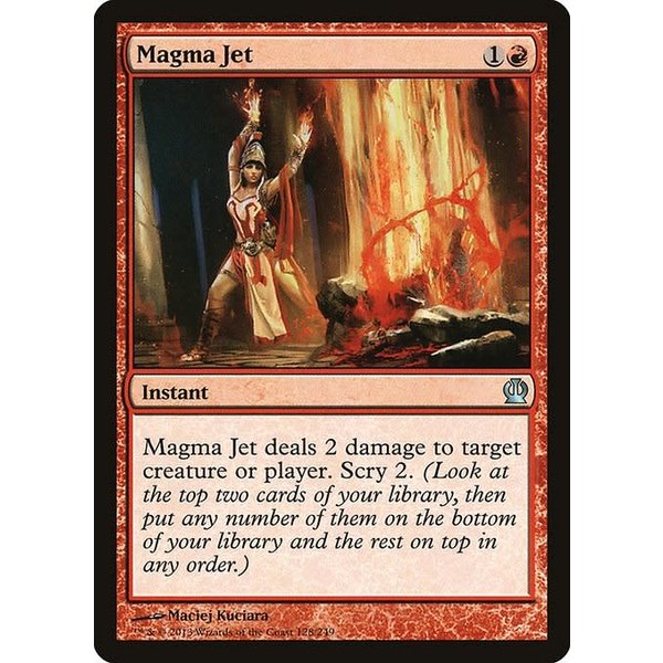 Magic: The Gathering Magma Jet (128) Lightly Played Foil