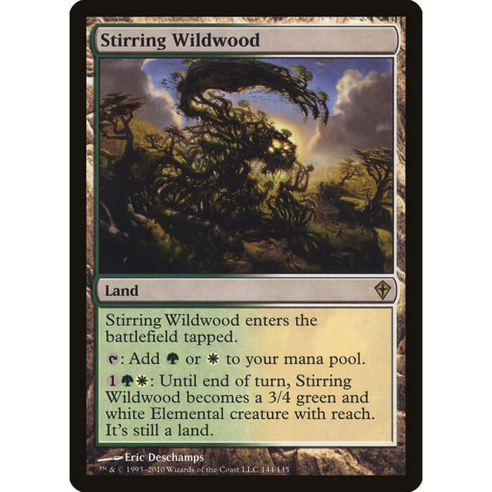 Magic: The Gathering Stirring Wildwood (144) Lightly Played