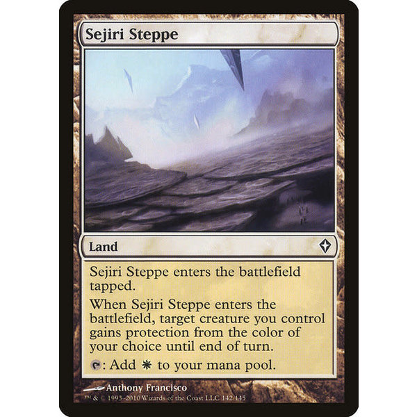 Magic: The Gathering Sejiri Steppe (142) Moderately Played