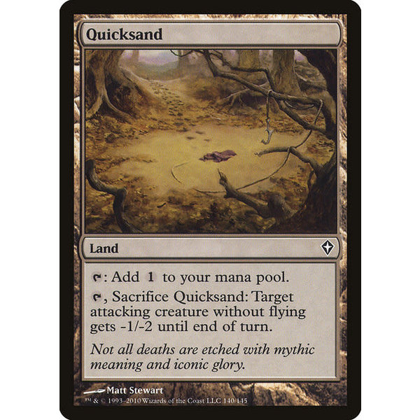 Magic: The Gathering Quicksand (140) Moderately Played