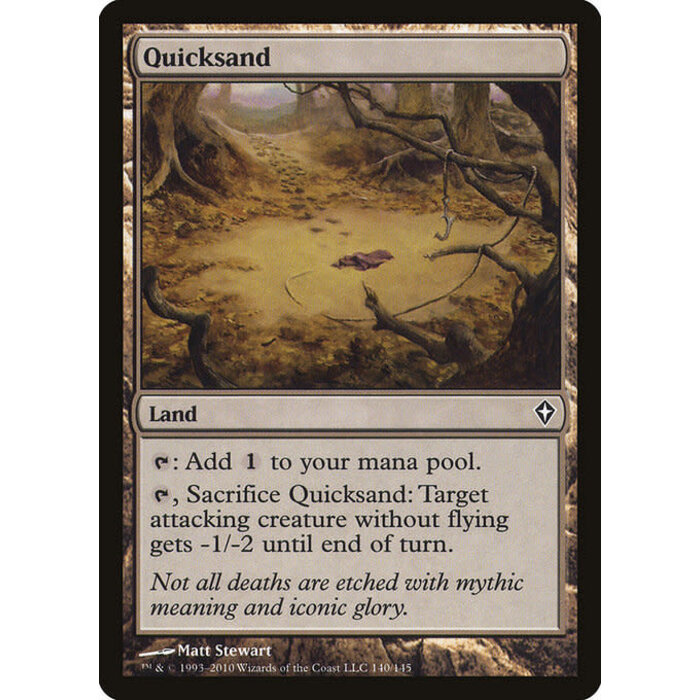 Magic: The Gathering Quicksand (140) Moderately Played