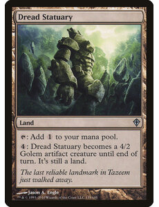 Magic: The Gathering Dread Statuary (135) Moderately Played