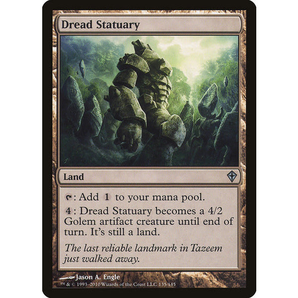 Magic: The Gathering Dread Statuary (135) Moderately Played