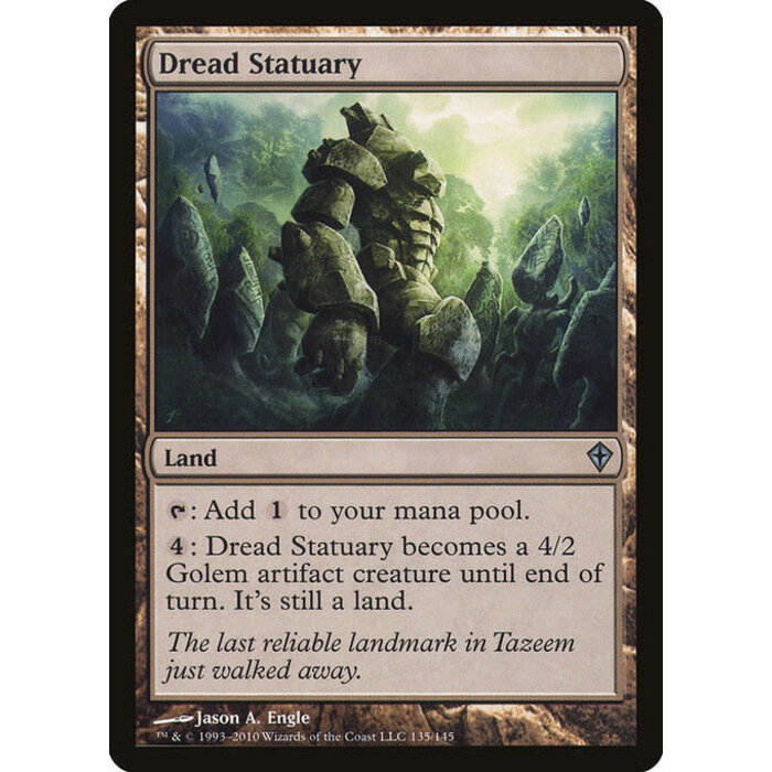 Magic: The Gathering Dread Statuary (135) Moderately Played
