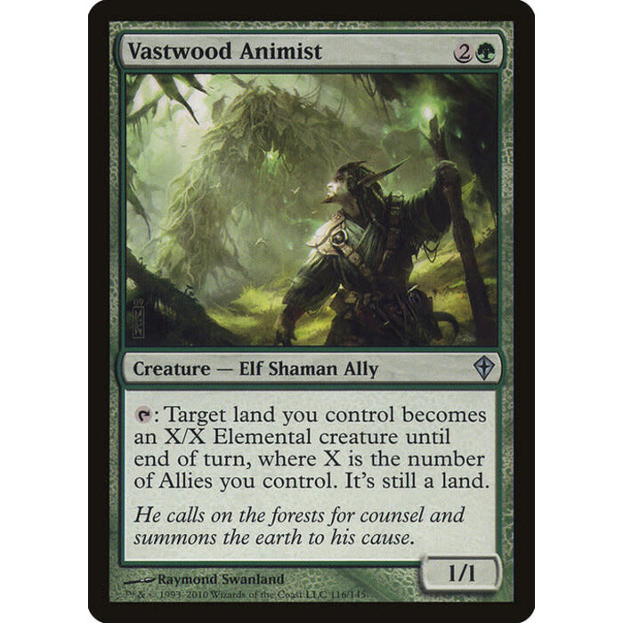 Magic: The Gathering Vastwood Animist (116) Moderately Played
