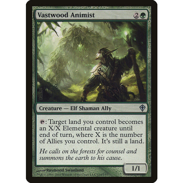 Magic: The Gathering Vastwood Animist (116) Moderately Played Foil