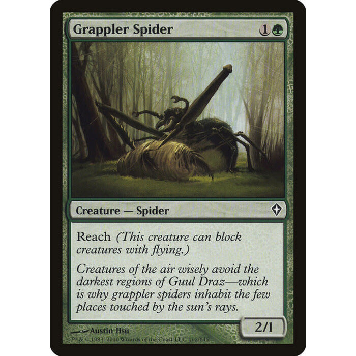 Magic: The Gathering Grappler Spider (102) Lightly Played