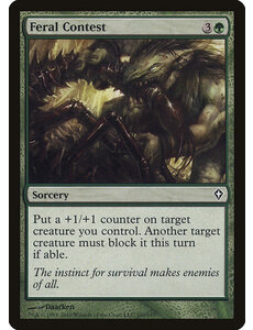 Magic: The Gathering Feral Contest (100) Moderately Played Foil