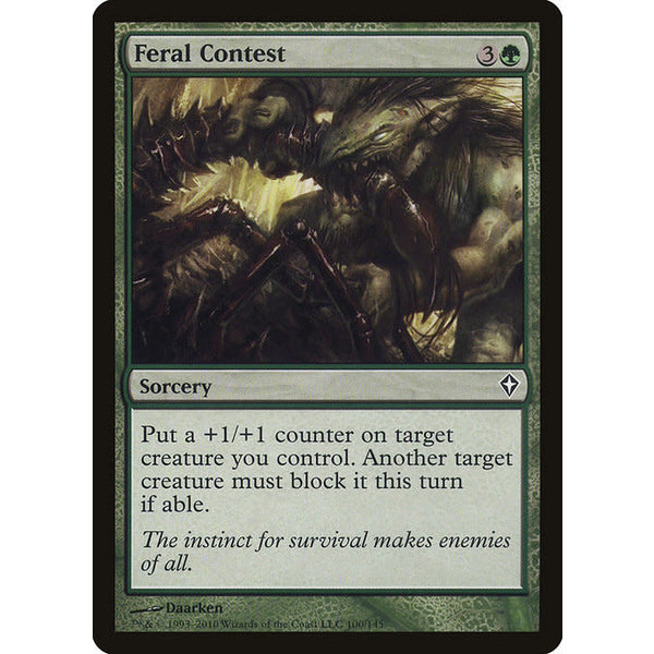 Magic: The Gathering Feral Contest (100) Moderately Played