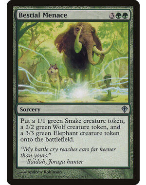 Magic: The Gathering Bestial Menace (097) Moderately Played