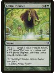 Magic: The Gathering Bestial Menace (097) Moderately Played Foil