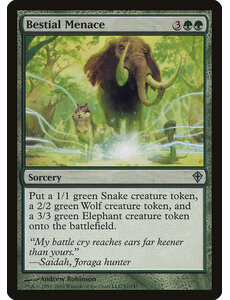 Magic: The Gathering Bestial Menace (097) Moderately Played Foil