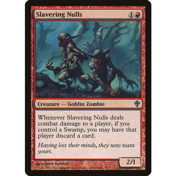 Magic: The Gathering Slavering Nulls (092) Moderately Played Foil