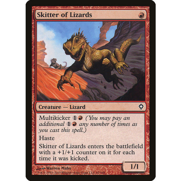 Magic: The Gathering Skitter of Lizards (091) Moderately Played