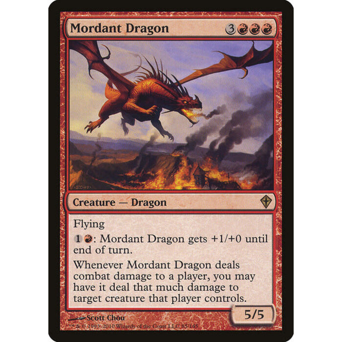 Magic: The Gathering Mordant Dragon (085) Lightly Played - Japanese