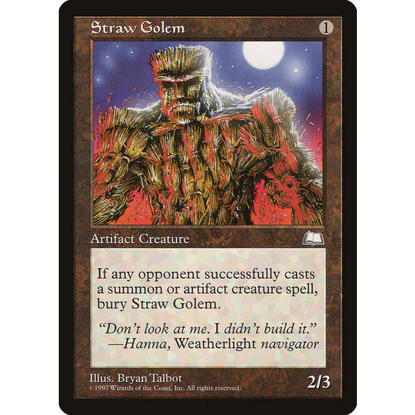 Magic: The Gathering Straw Golem (158) Lightly Played