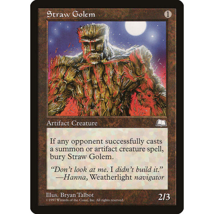 Magic: The Gathering Straw Golem (158) Lightly Played