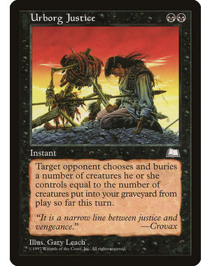 Magic: The Gathering Urborg Justice (084) Moderately Played