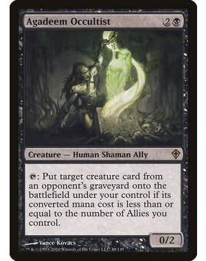 Magic: The Gathering Agadeem Occultist (048) Moderately Played