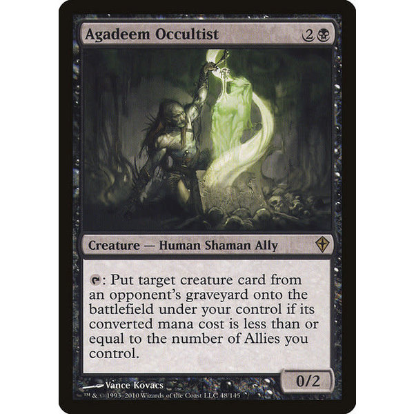 Magic: The Gathering Agadeem Occultist (048) Moderately Played