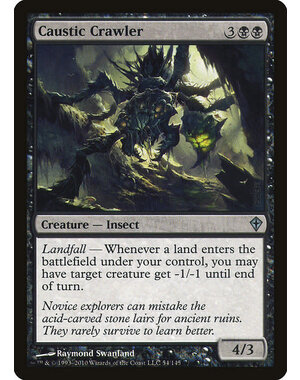 Magic: The Gathering Caustic Crawler (054) Lightly Played Foil