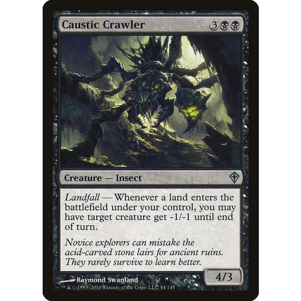 Magic: The Gathering Caustic Crawler (054) Lightly Played Foil