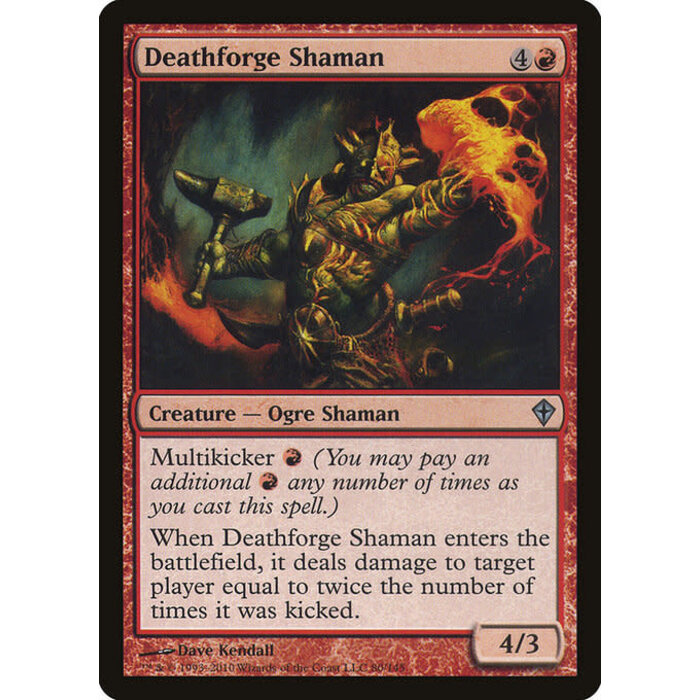 Magic: The Gathering Deathforge Shaman (080) Moderately Played Foil
