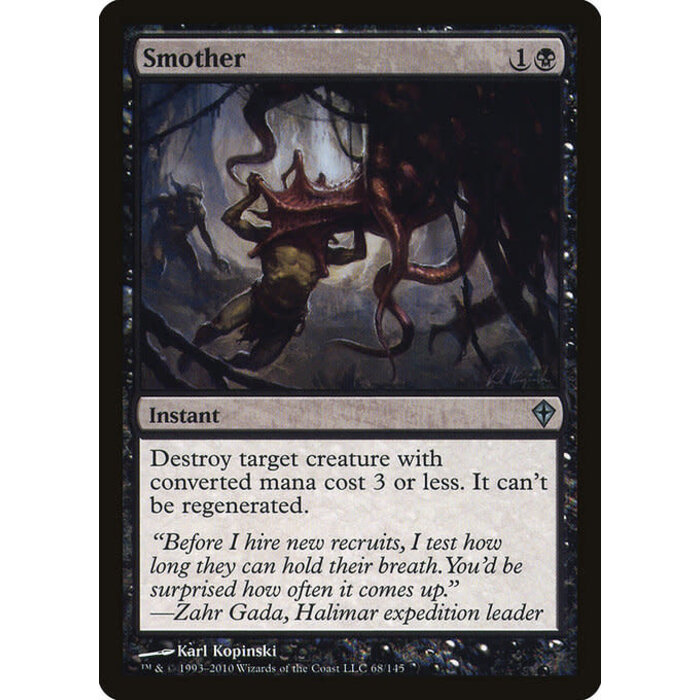 Magic: The Gathering Smother (068) Moderately Played