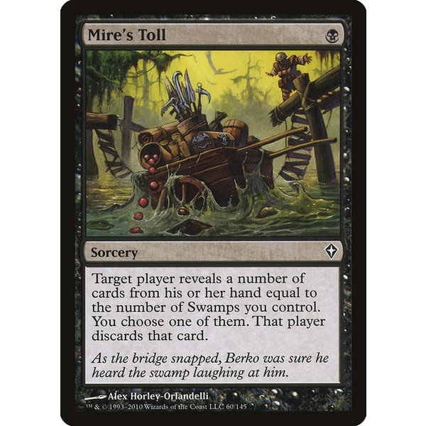 Magic: The Gathering Mire's Toll (060) Lightly Played Foil