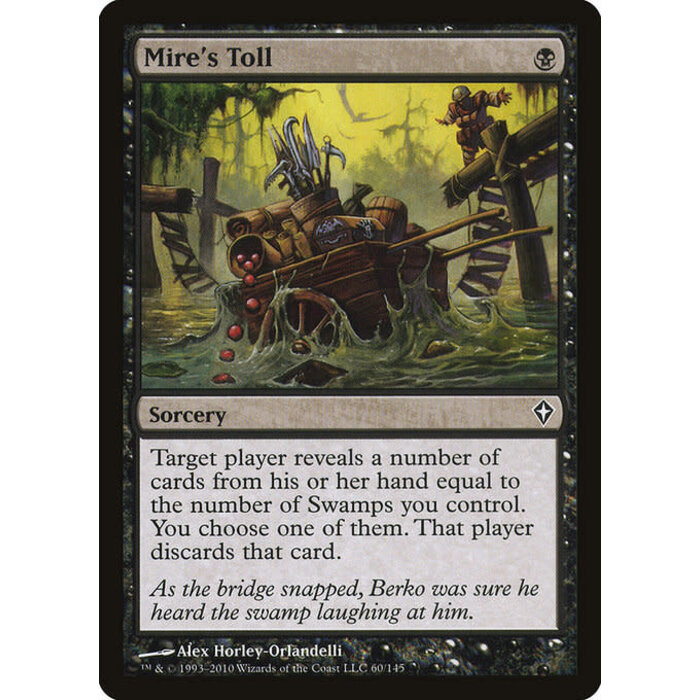 Magic: The Gathering Mire's Toll (060) Lightly Played Foil