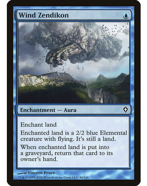 Magic: The Gathering Wind Zendikon (046) Moderately Played