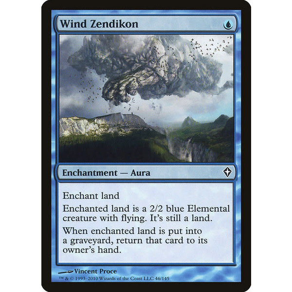 Magic: The Gathering Wind Zendikon (046) Moderately Played