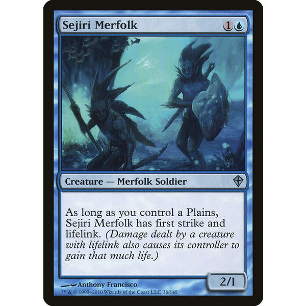 Magic: The Gathering Sejiri Merfolk (036) Moderately Played