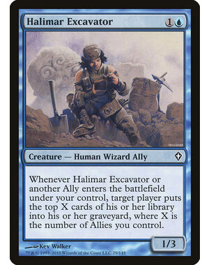 Magic: The Gathering Halimar Excavator (029) Moderately Played