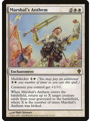 Magic: The Gathering Marshal's Anthem (015) Heavily Played