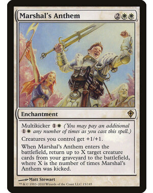 Magic: The Gathering Marshal's Anthem (015) Heavily Played