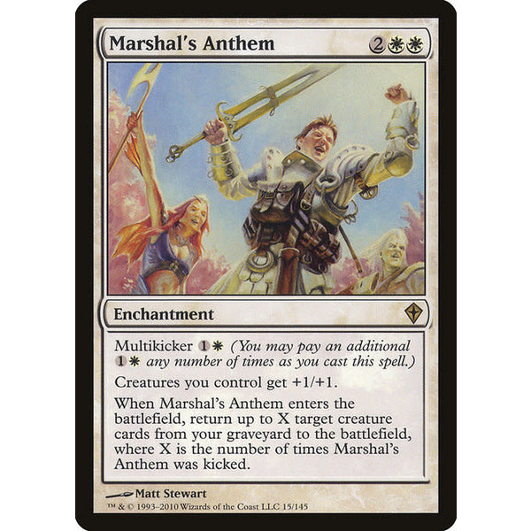 Magic: The Gathering Marshal's Anthem (015) Moderately Played