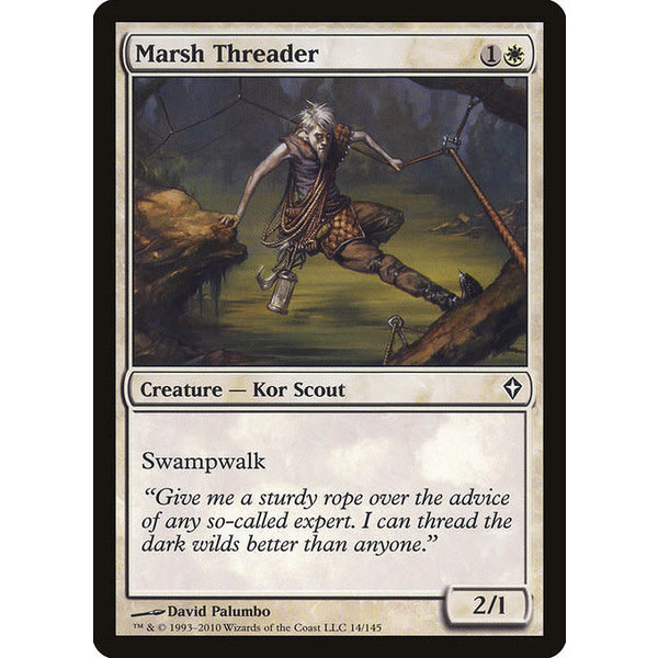 Magic: The Gathering Marsh Threader (014) Moderately Played Foil