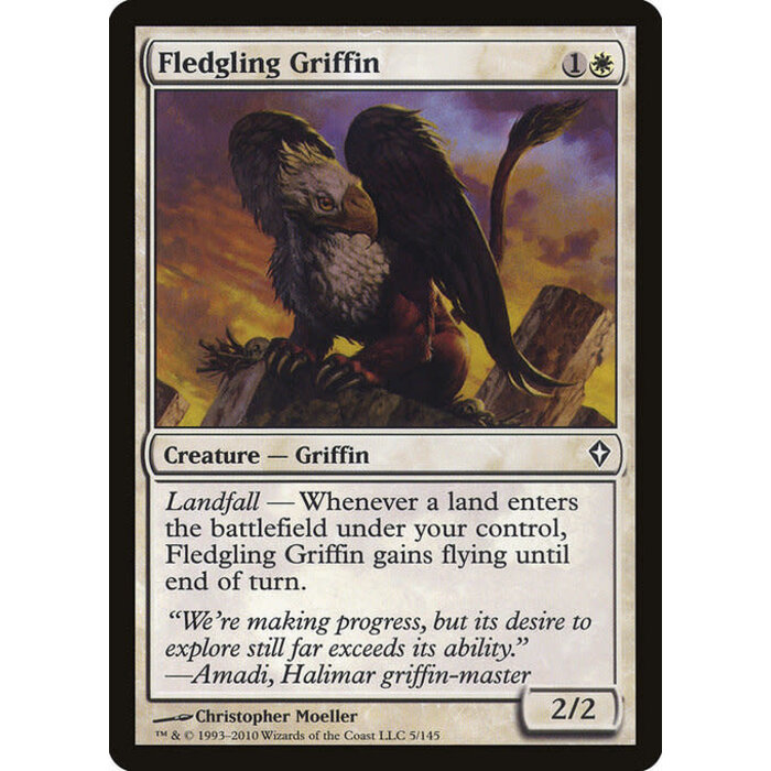 Magic: The Gathering Fledgling Griffin (005) Moderately Played