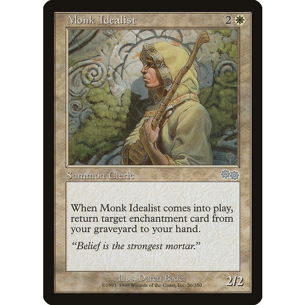 Magic: The Gathering Monk Idealist (020) Lightly Played