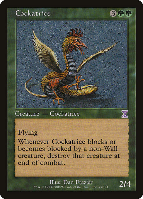 Magic: The Gathering Cockatrice (075) Moderately Played