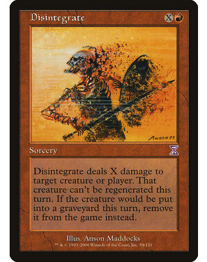 Magic: The Gathering Disintegrate (058) Lightly Played